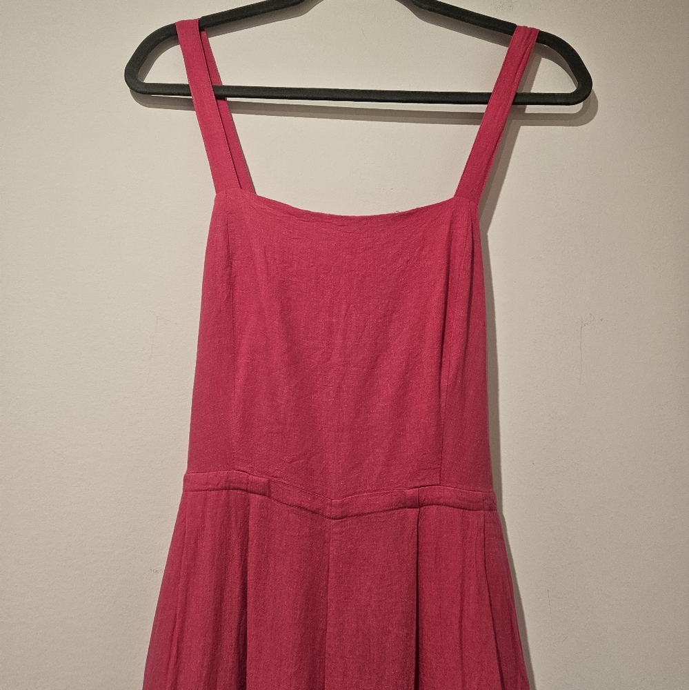 NIC+ZOE Vibrant Pink Jumpsuit, Size 10 - Picture 3 of 6
